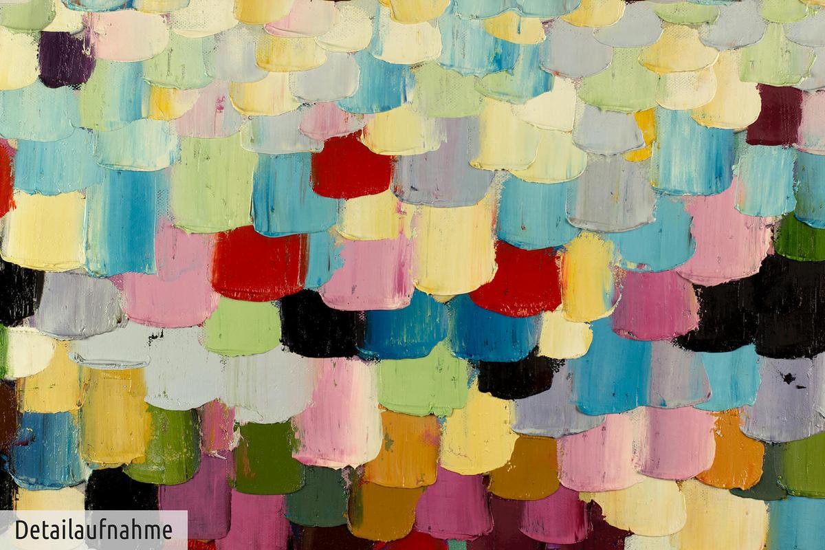 ÖLGEMÄLDE 80/80 cm - Multicolor, Holz/Textil (80/80cm) - KUNSTLOFT