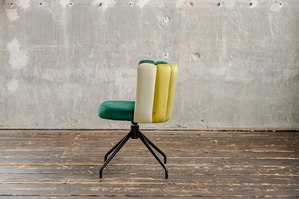 ESSZIMMERSTUHL JADA Grün Velvet Drehbar (360°) (1er-Set) - Grün, Kunststoff/Textil (58/79/55cm) - KAWOLA