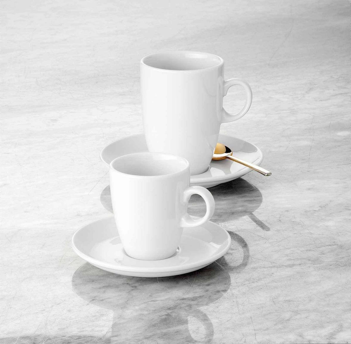 MILCHKAFFEETASSE MIT UNTERTASSE VIP. weiß 360 ml - Weiß, Keramik (0.36L) - Seltmann Weiden