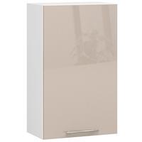 HÄNGESCHRANK Weiß, Cappuccino Glanz 72/50/30 - Weiß/Cappuccino, Holzwerkstoff (50/72/30cm) - RAUMHIRSCH FURNITURE
