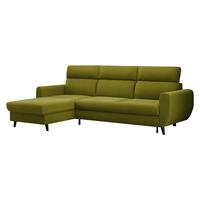 ECKSOFA Torro Mini, Seite: Links - Grün, Holz/Textil (258/168cm) - MIRJAN24