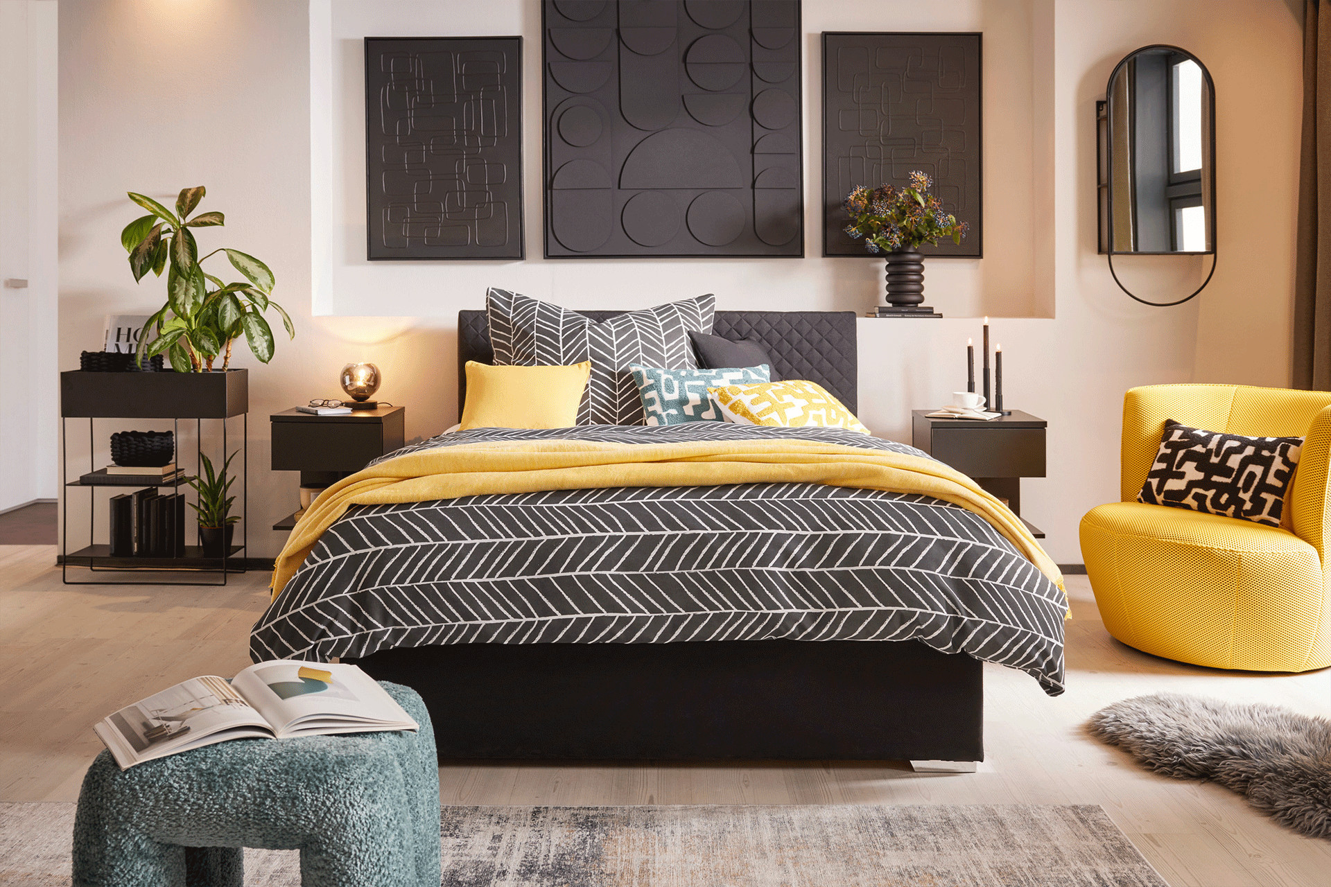 Látványkép a sunny black inspiráció színeiben