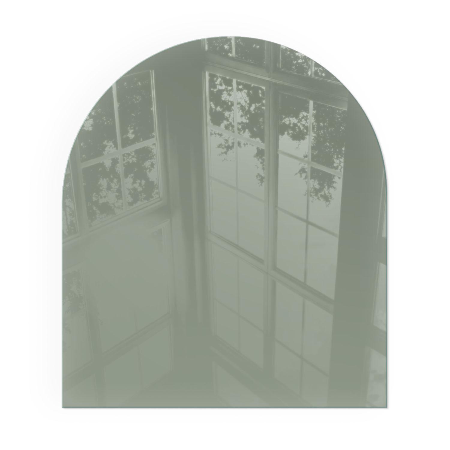 GLASPLATTE für Kamin 80x70 cm - Grün, Glas (80/70/0.4cm) - TULUP