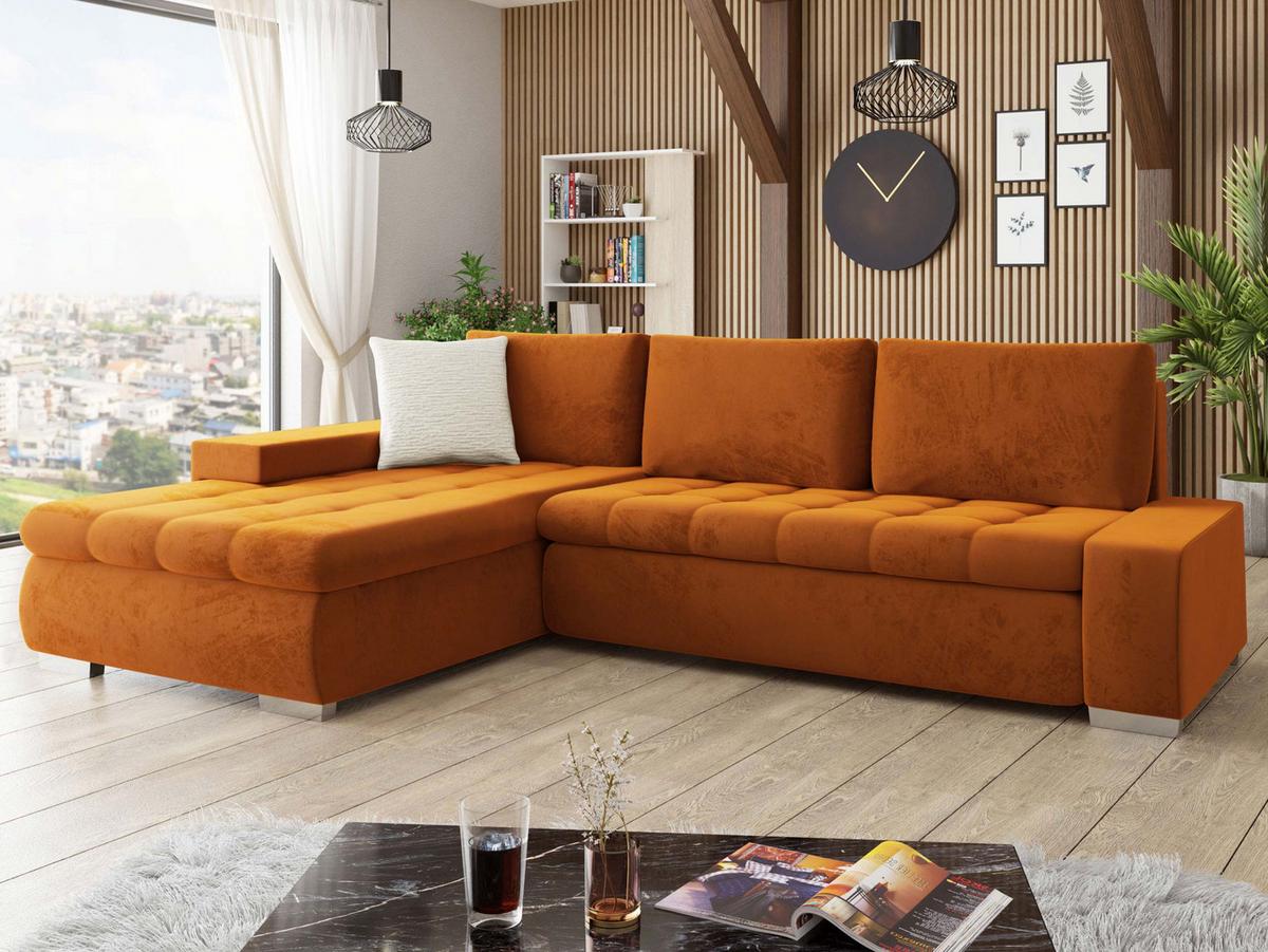 ECKSOFA Orkan Premium - Bronzefarben, Holz/Textil (302/213cm) - MIRJAN24