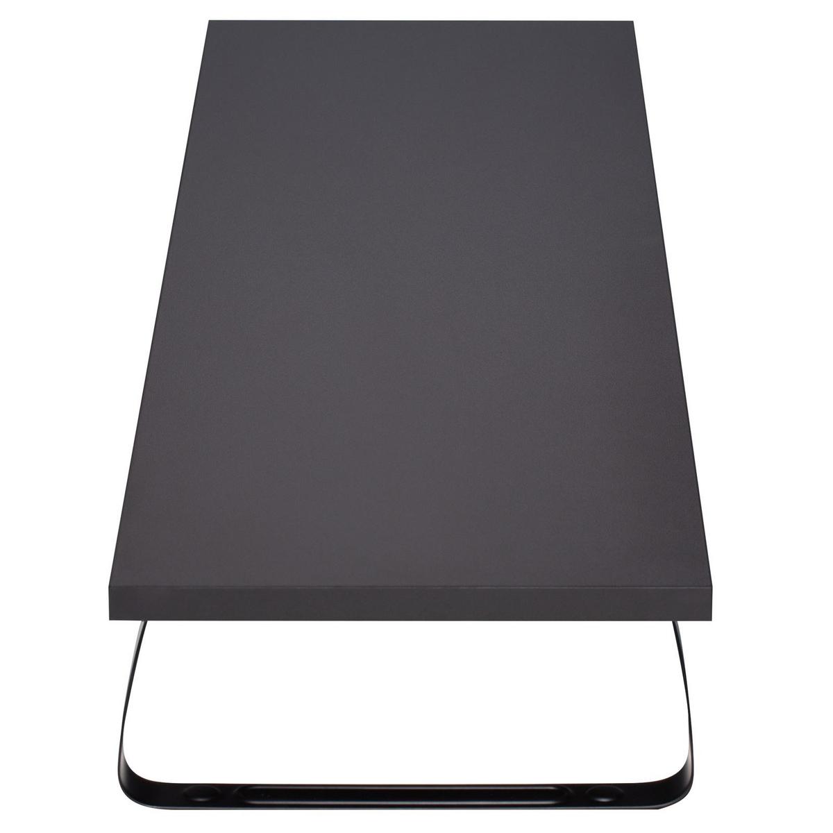 MONITORSTÄNDER MILFORD - Schwarz, Holzwerkstoff/Metall (26/100/12cm) - CARO-Möbel