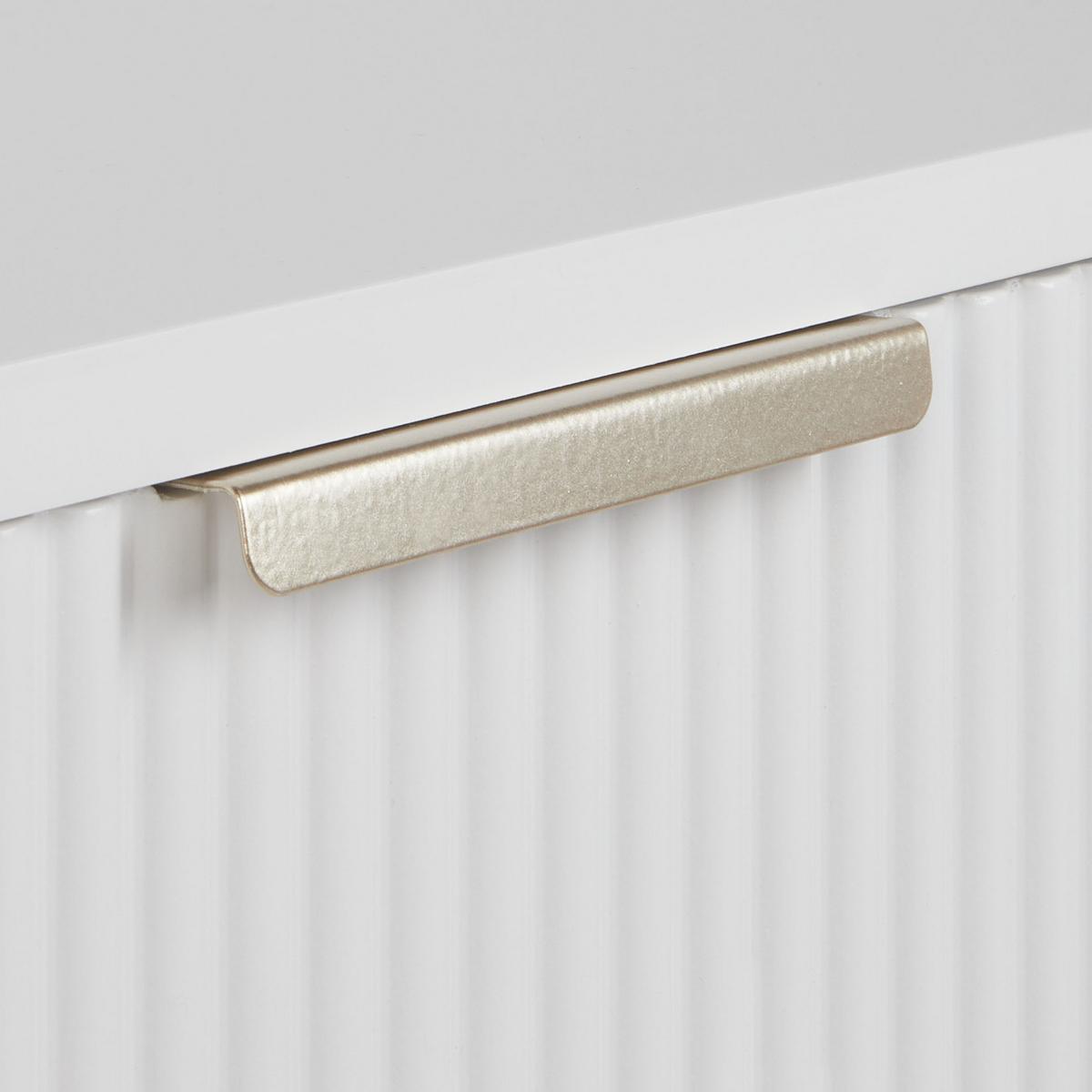 SCHRANK Weiß Soho - Weiß, Holzwerkstoff (70/82/40cm) - Beliani