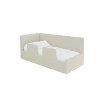 EINZELLBETT Jugendbett mit Bettkasten und Matratze H3/H4, Rechts - NORY 100x200 Beige - Perlmutt, Holzwerkstoff/Textil (100/200cm) - ALTDECOR