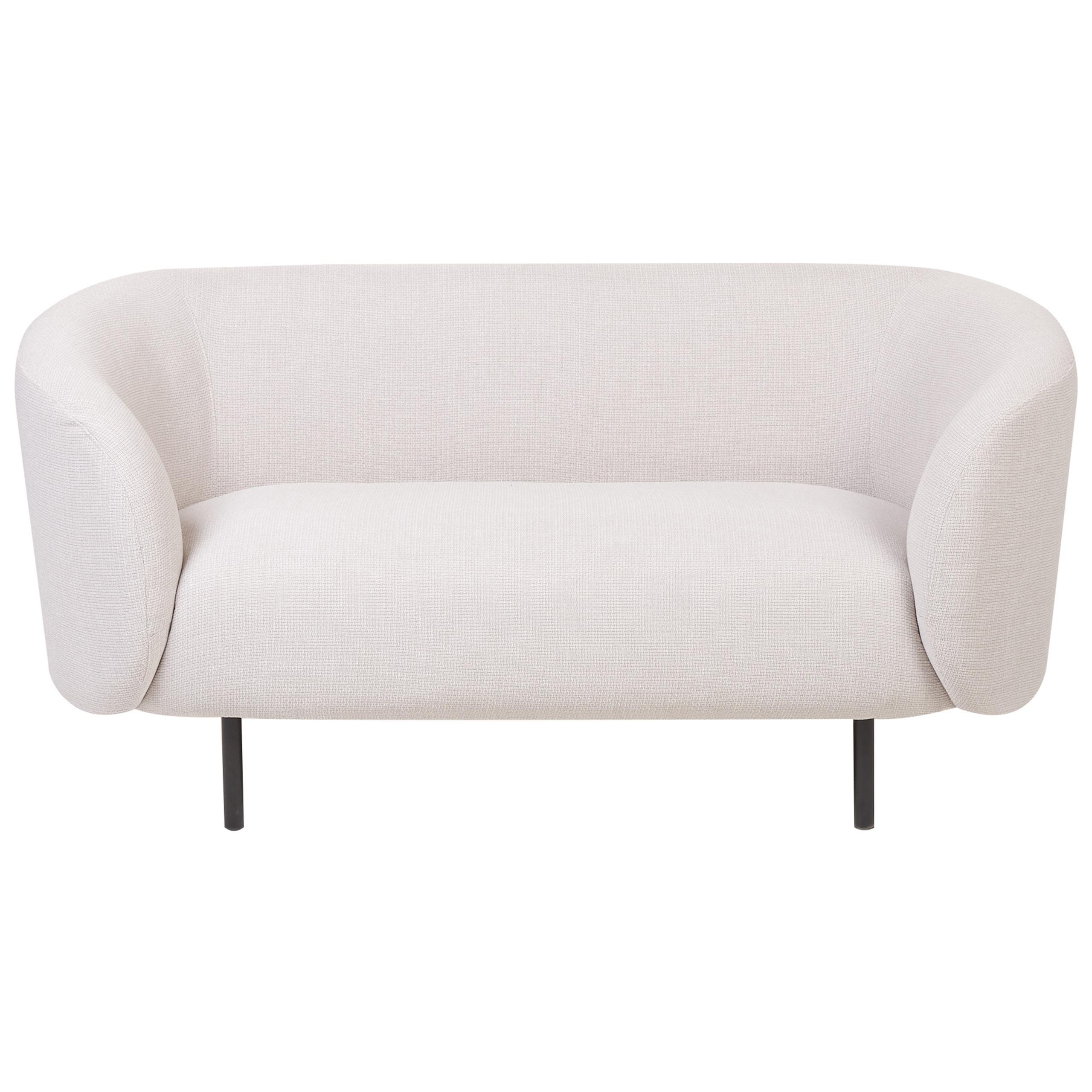 2-SITZER-SOFA Polsterbezug Beige Loen - Beige, Textil (155/79/70cm) - Beliani