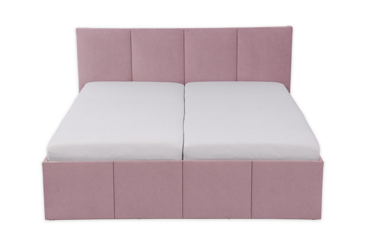 POLSTERBETT Dalas Rose 160 x 200 x 40 cm Bettkasten Mit hochwertiger Matratze H2 (bis 100 kg) und Lattenrost - Rosa, Holz (160/200cm) - Halmon Schlafkomfort Betten 