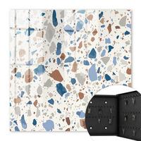 SCHLÜSSELBOX Schwarz 30x30 cm- Türöffnung nach rechts - Steinmosaik - Grau, Metall (30/30/5cm) - TULUP