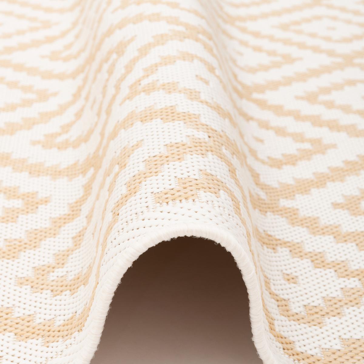 IN & OUTDOOR TEPPICH VALENCIA FLIESENOPTIK - Beige, Textil (80/150cm) - Pergamon