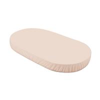BABY Spannbettlaken für Babybett Oval 7in1 - Champagner, Textil (73/125cm) - waldin