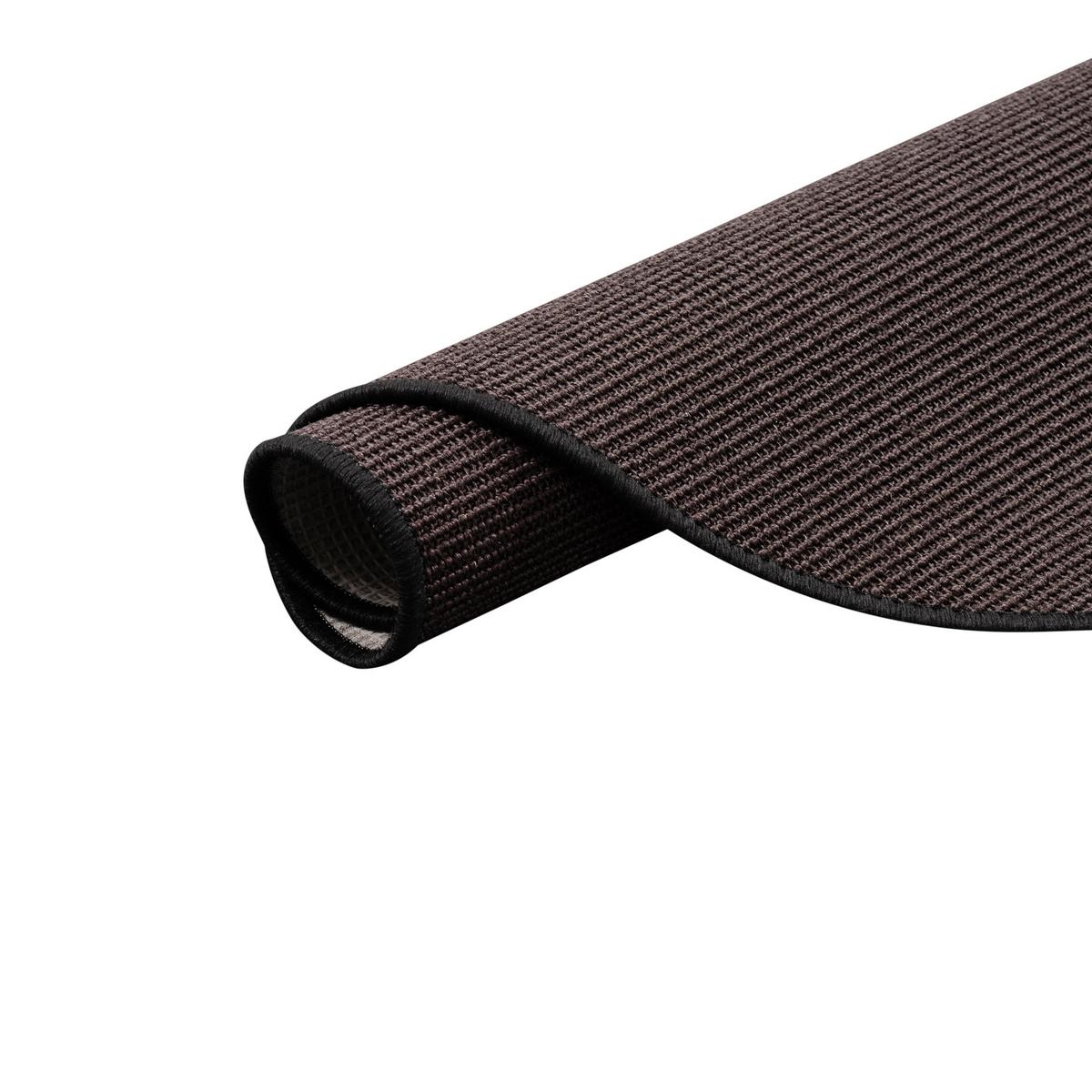SISAL NATUR TEPPICH RUND - Schwarz, Textil (100/100cm) - Snapstyle