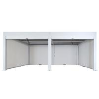 PERGOLA MIT SEITENWAND Weiß - Weiß, Metall (583/220/301cm) - MCW