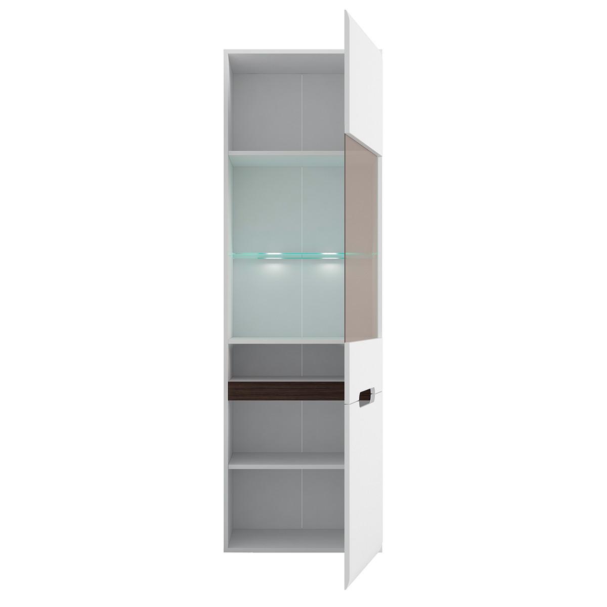 VITRINE Darrel Weiß - Weiß, Holzwerkstoff (60/193/41cm) - Petits-meubles