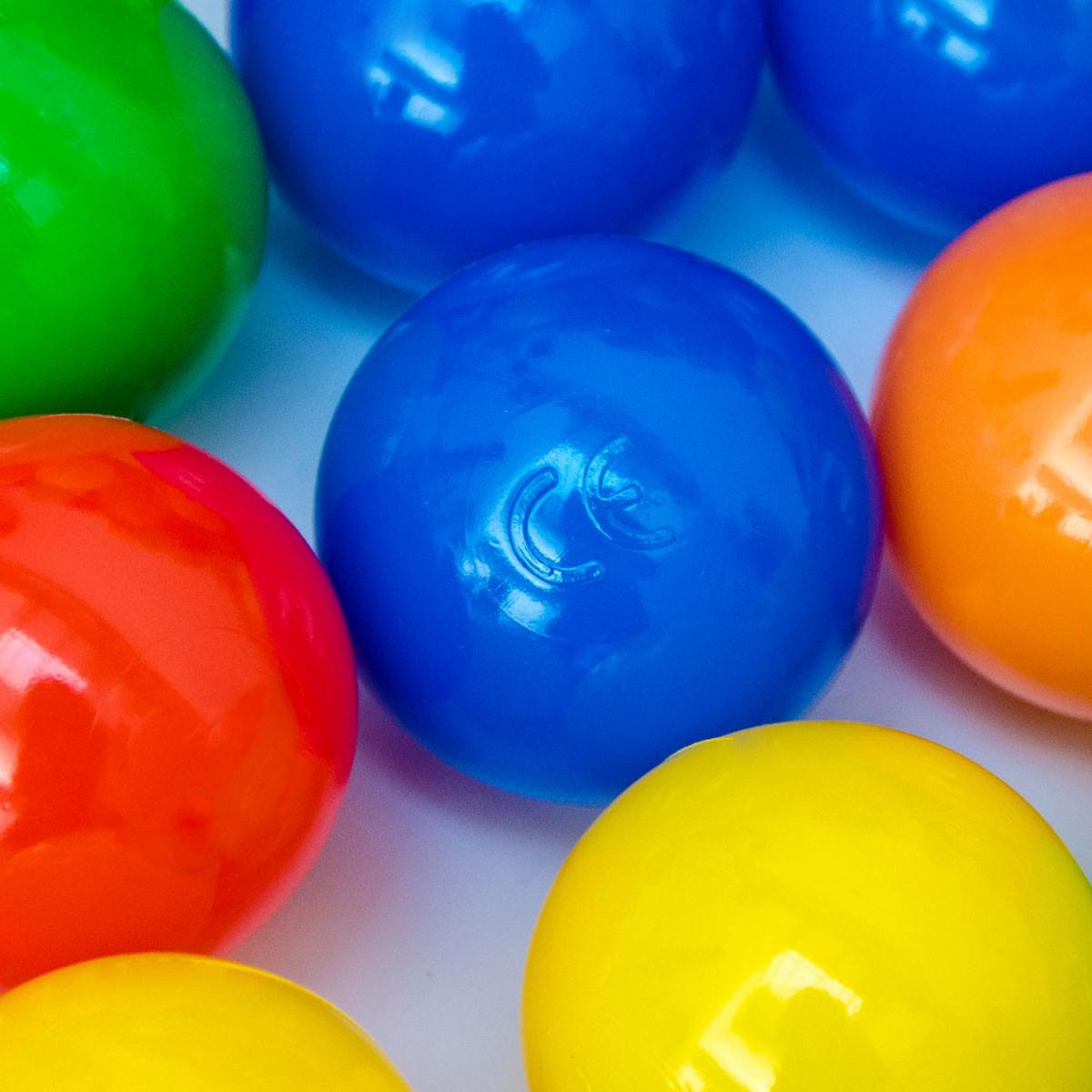 BÄLLEBAD-BÄLLE 50 Stück, bunt, 5,5 cm - Multicolor, Kunststoff (5.5/5.5/5.5cm) - Littletom