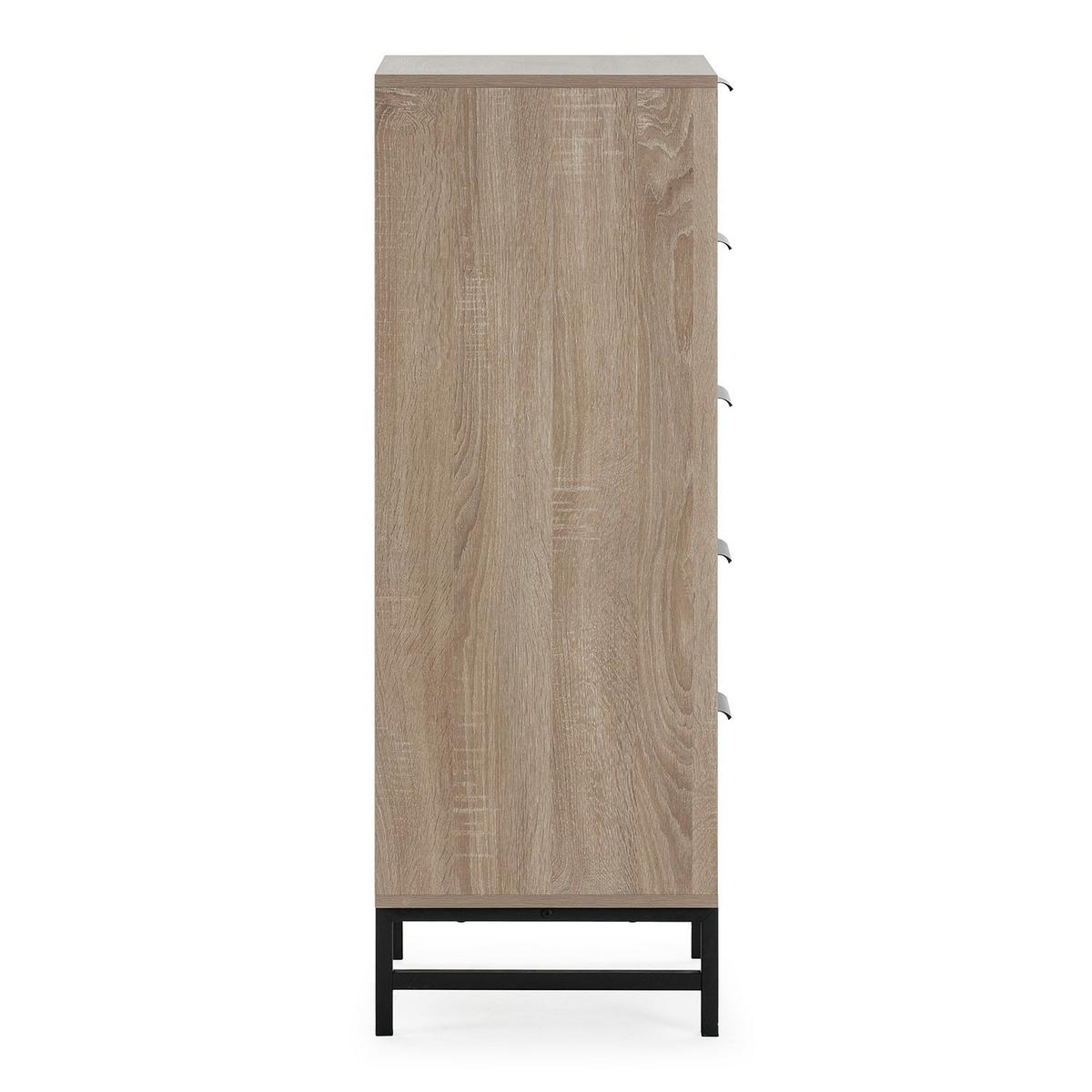 KOMMODE 40/112/40 Hera holzfarben - Honigeiche, Holzwerkstoff (40/112/40cm)