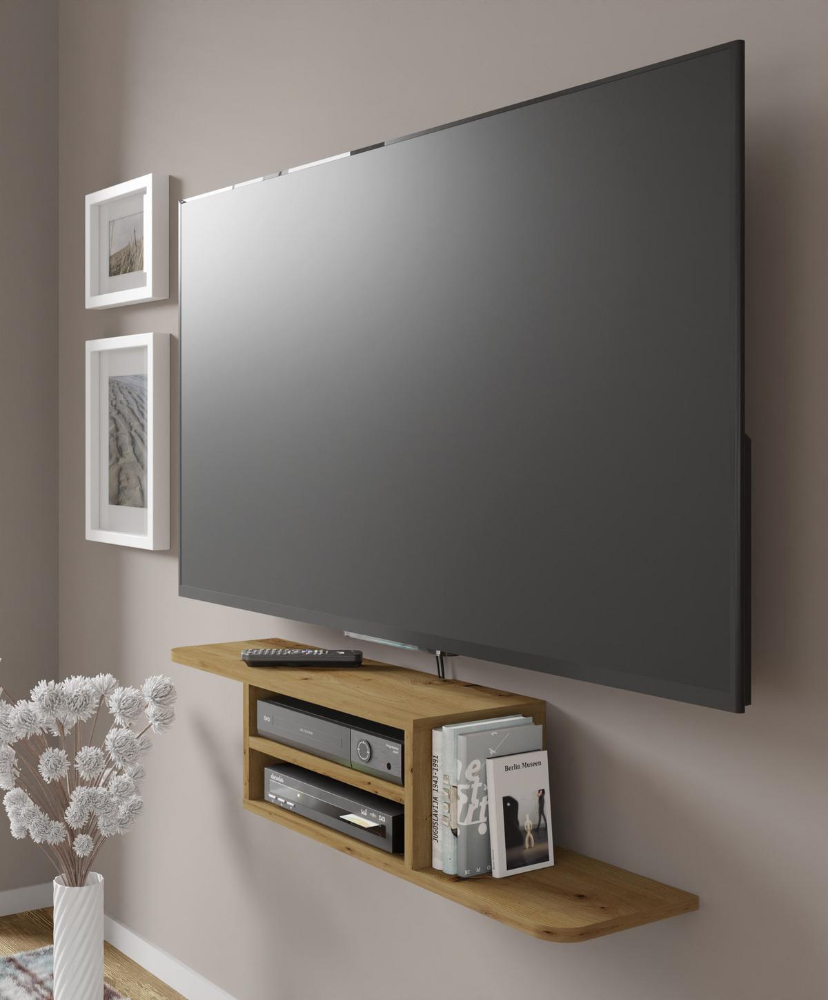 TV LOWBOARD Artisan Eiche 90/20/22 - Eiche Artisan, Holzwerkstoff (90/20/22cm) - RAUMHIRSCH FURNITURE