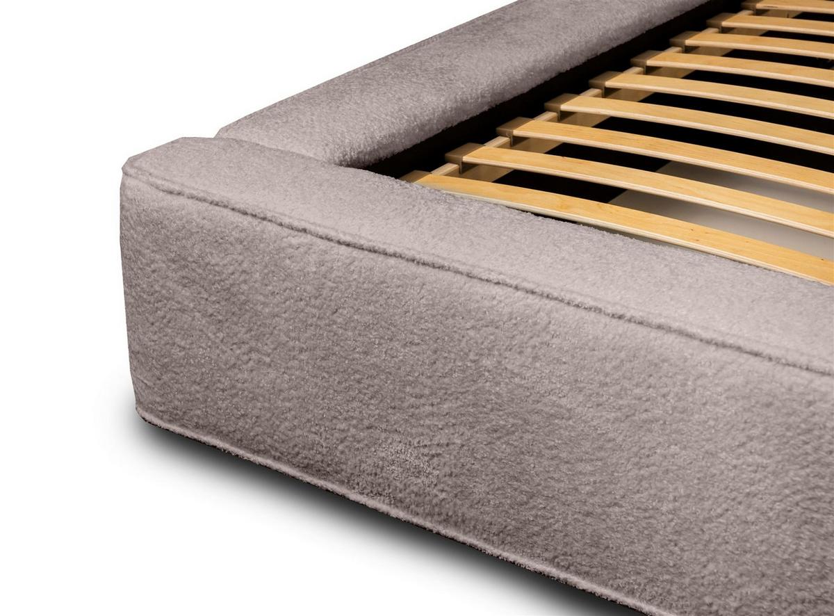 POLSTERBETT Omaha In Euphoria - Beige, Holzwerkstoff/Textil (180/200cm) - Fun Möbel