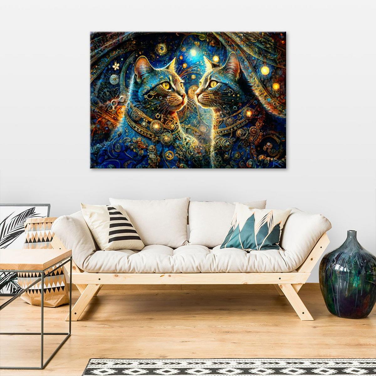 KUNSTDRUCK Lila 60/40 cm - Lila, Textil (60/40cm) - KUNSTLOFT