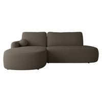 ECKSOFA Loridu O Premium, Seite: Links - Wengefarben/Schwarz, Holz/Kunststoff (274/174cm) - MIRJAN24