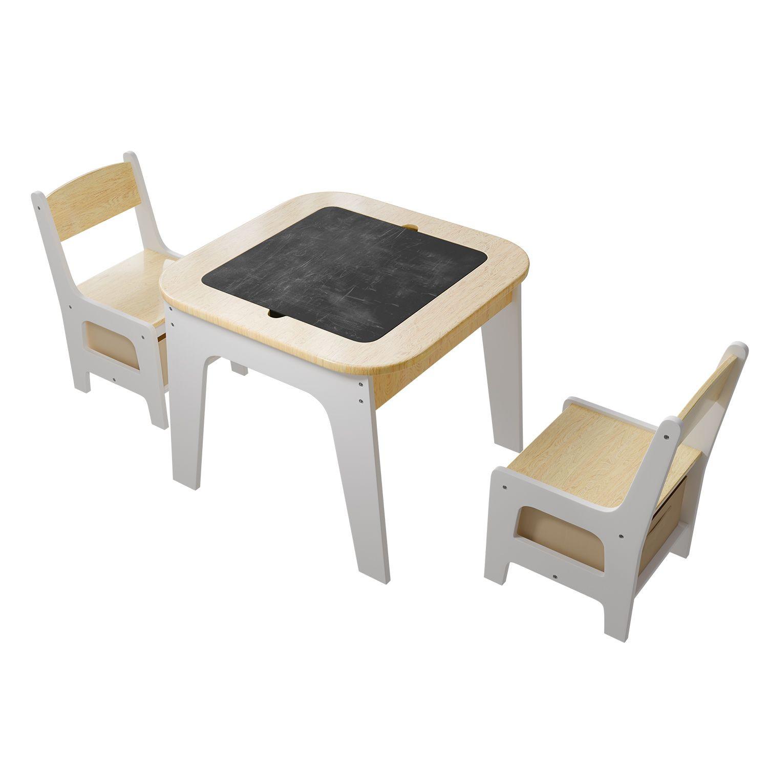 KINDERSITZGRUPPE Milou natur - Naturfarben, Holz (60/50/60cm) - Juskys
