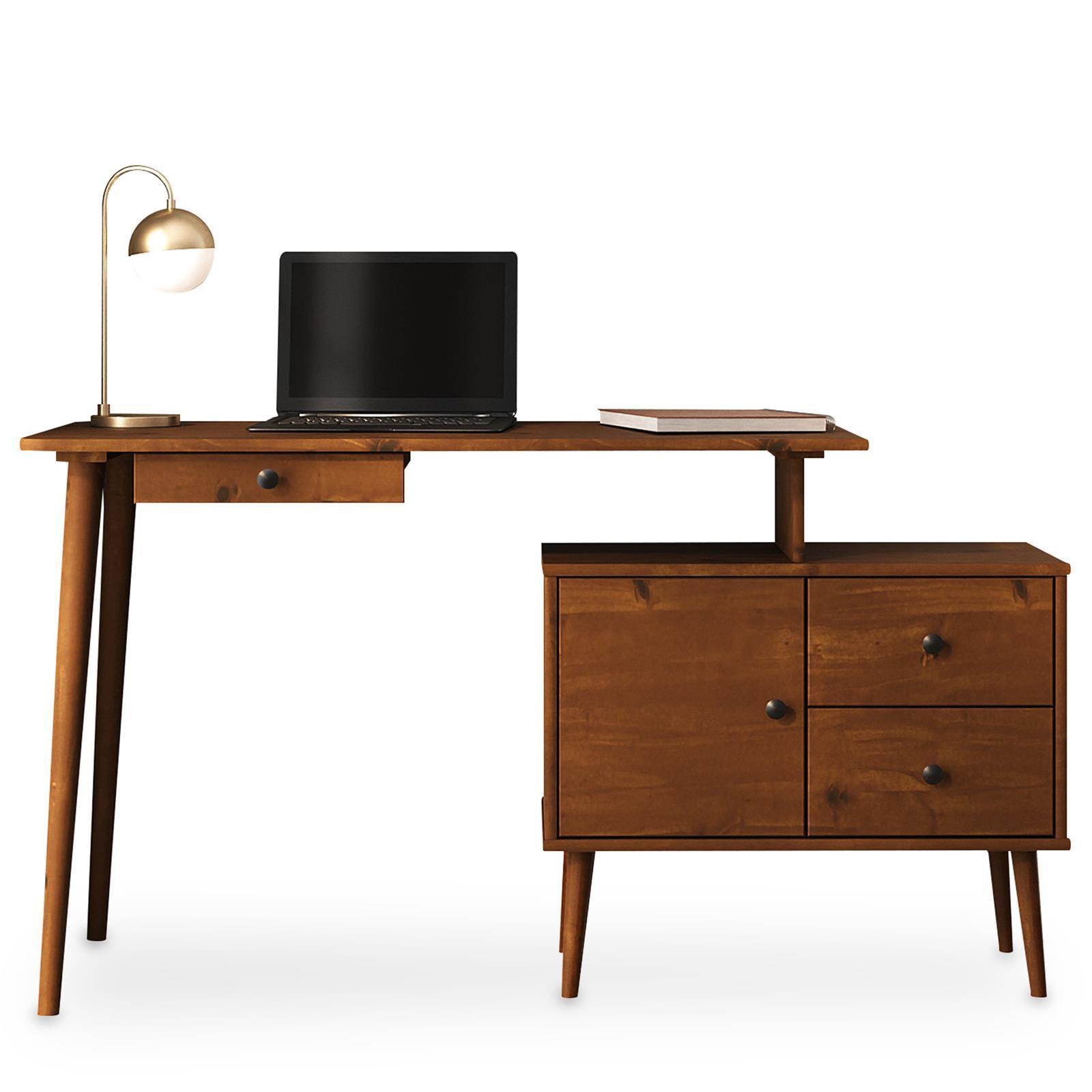 SCHREIBTISCH ANGOLO Kastanie - Kastanienfarben, Holz (54/155/75cm) - IDIMEX