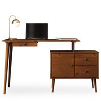SCHREIBTISCH ANGOLO Kastanie - Kastanienfarben, Holz (54/155/75cm) - IDIMEX
