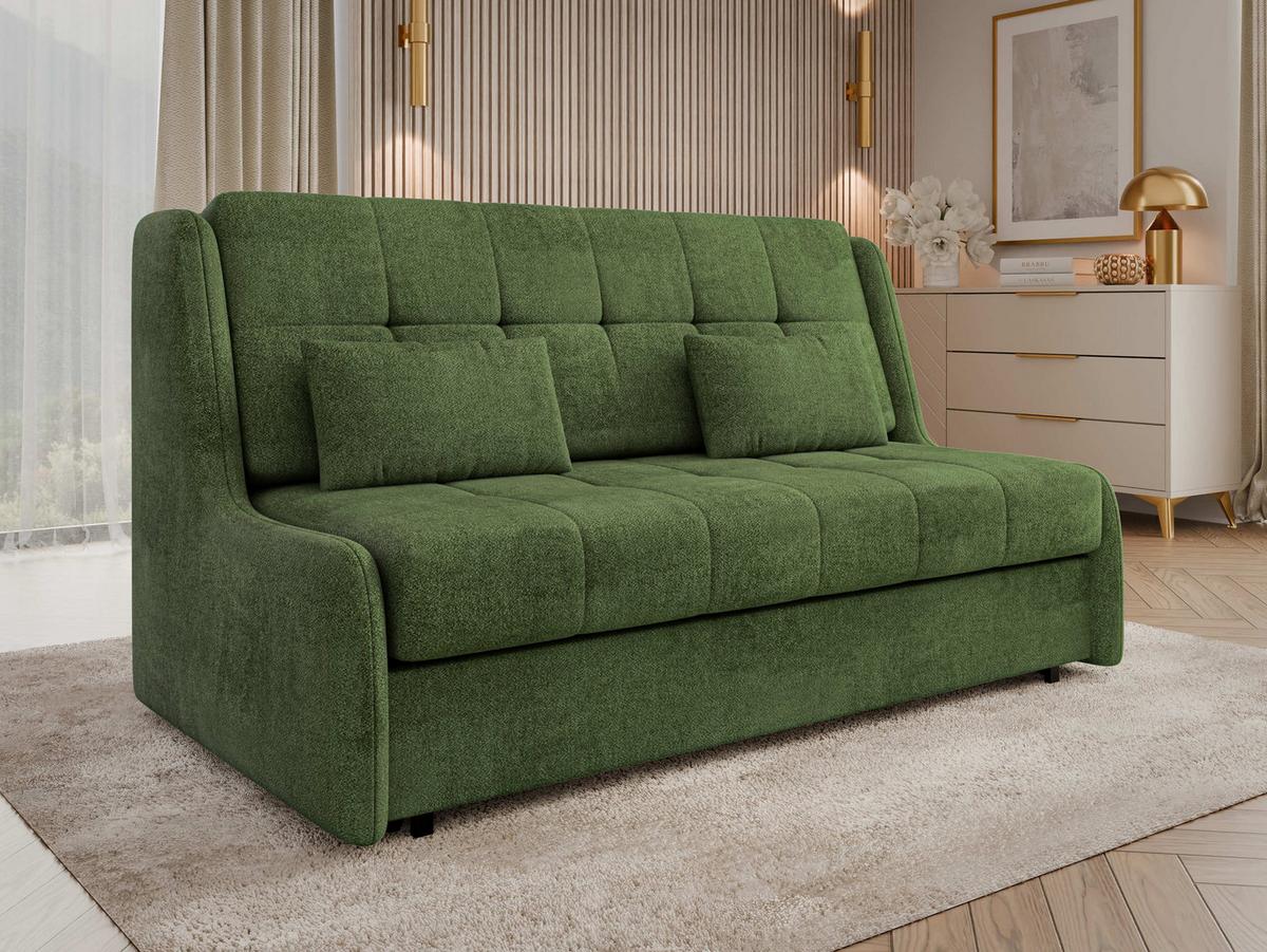 SCHLAFSOFA Viva Elite IV - Schwarz/Grün, Holz/Metall (166/85/98cm) - MIRJAN24