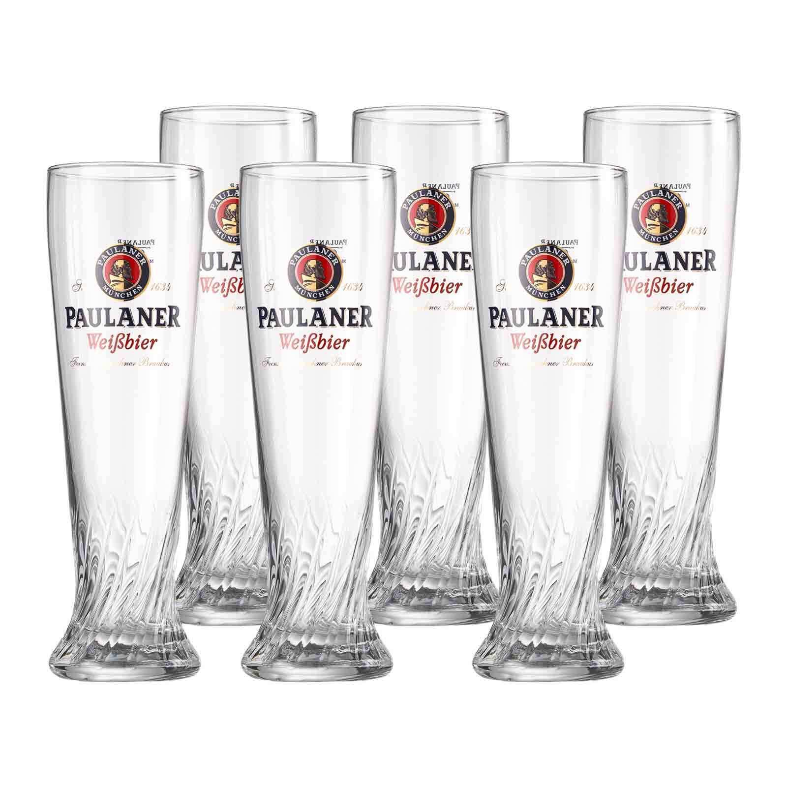 WEIZENBIERGLÄSER Paulaner transparent 500 ml 6er Set - Transparent, Glas (0.5L) - Ritzenhoff Breker