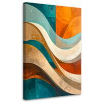 LEINWANDBILD 3D und geometrisch 40x60cm - Multicolor, Textil (40/60cm) - Feeby