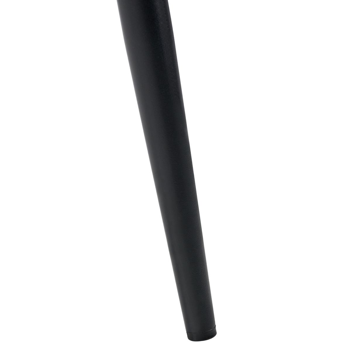 ESSZIMMERSTUHL 4er-Set Schwarz Kirby - Schwarz, Textil (47/91/49cm) - Beliani