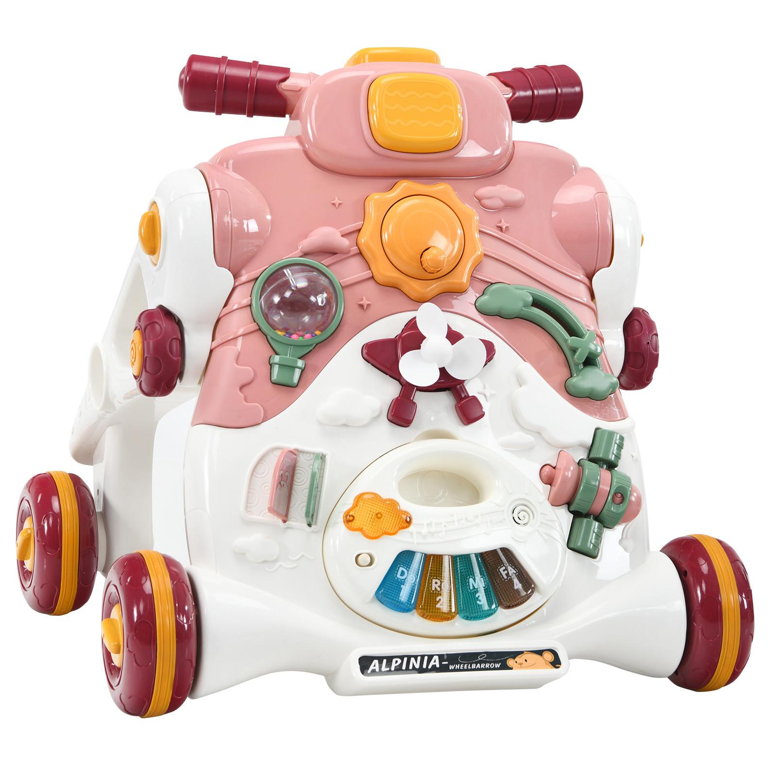 LAUFLERNWAGEN Pink - Pink, Kunststoff (56/46/46cm) - COSTWAY