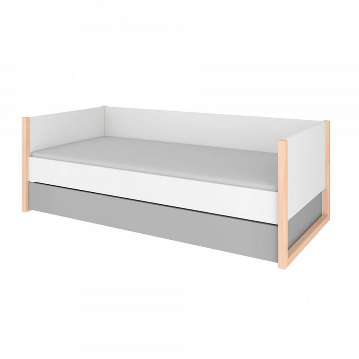 BETTKASTEN 90/200 Pinette Grau - Grau, Holzwerkstoff (90/200cm) - Petits-meubles