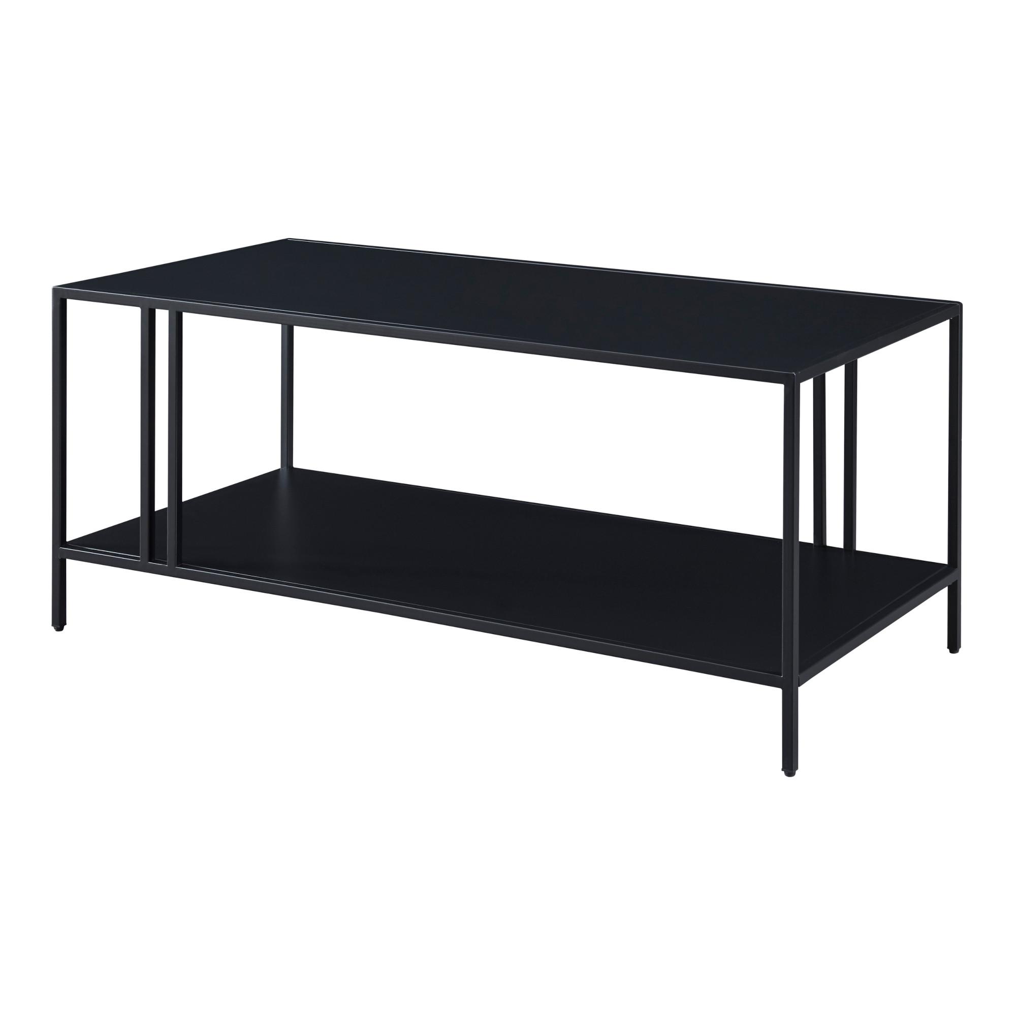 COUCHTISCH Kumlinge 110/55/47 cm - Schwarz, Metall (55/110/47cm) - [en.casa]