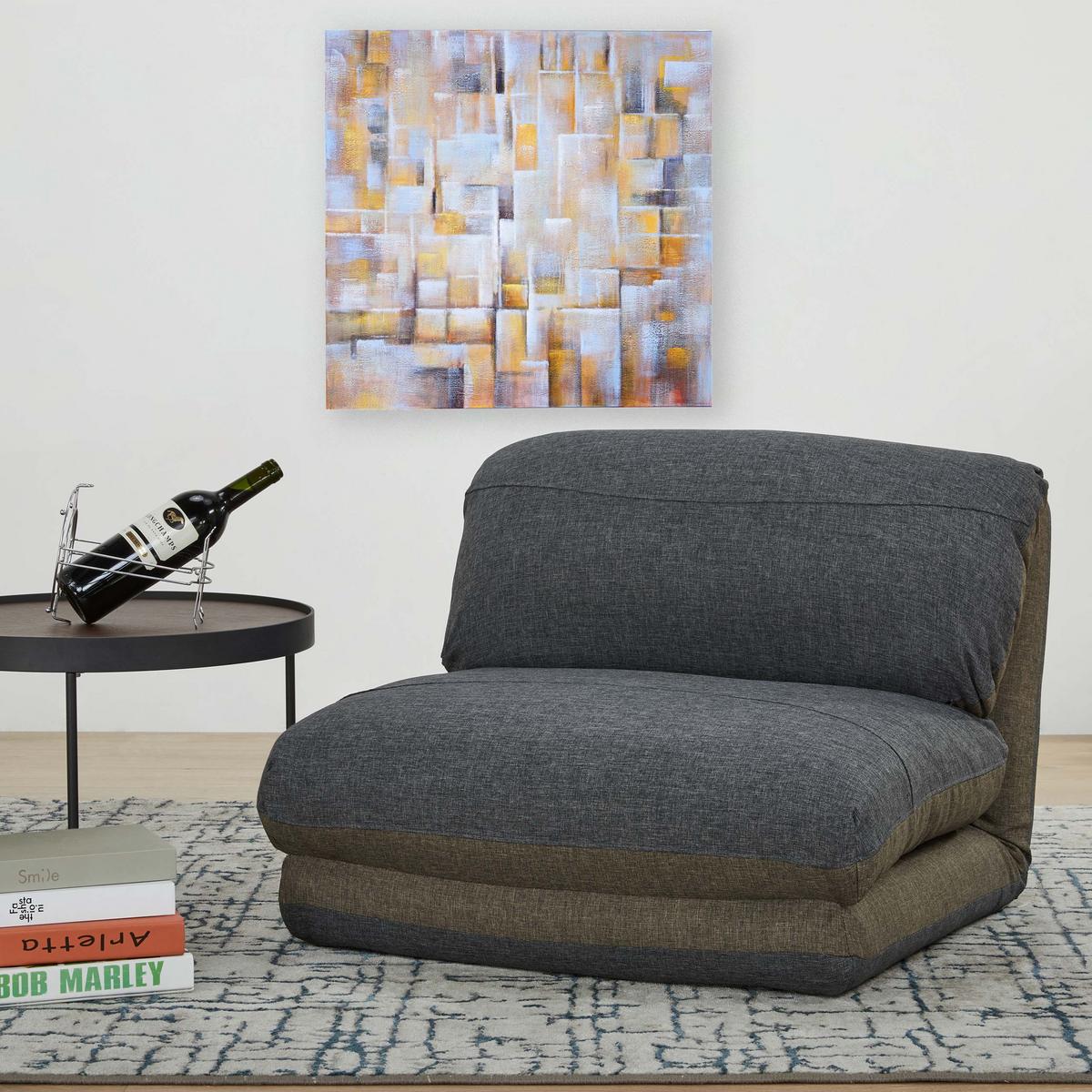 SCHLAFSESSEL Anthrazit, Grün - Anthrazit/Grün, Textil (75/60/75cm) - MCW