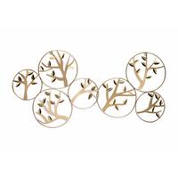WANDDEKO Gold 120/60 cm - Goldfarben, Metall (1.65/60/4cm) - KUNSTLOFT