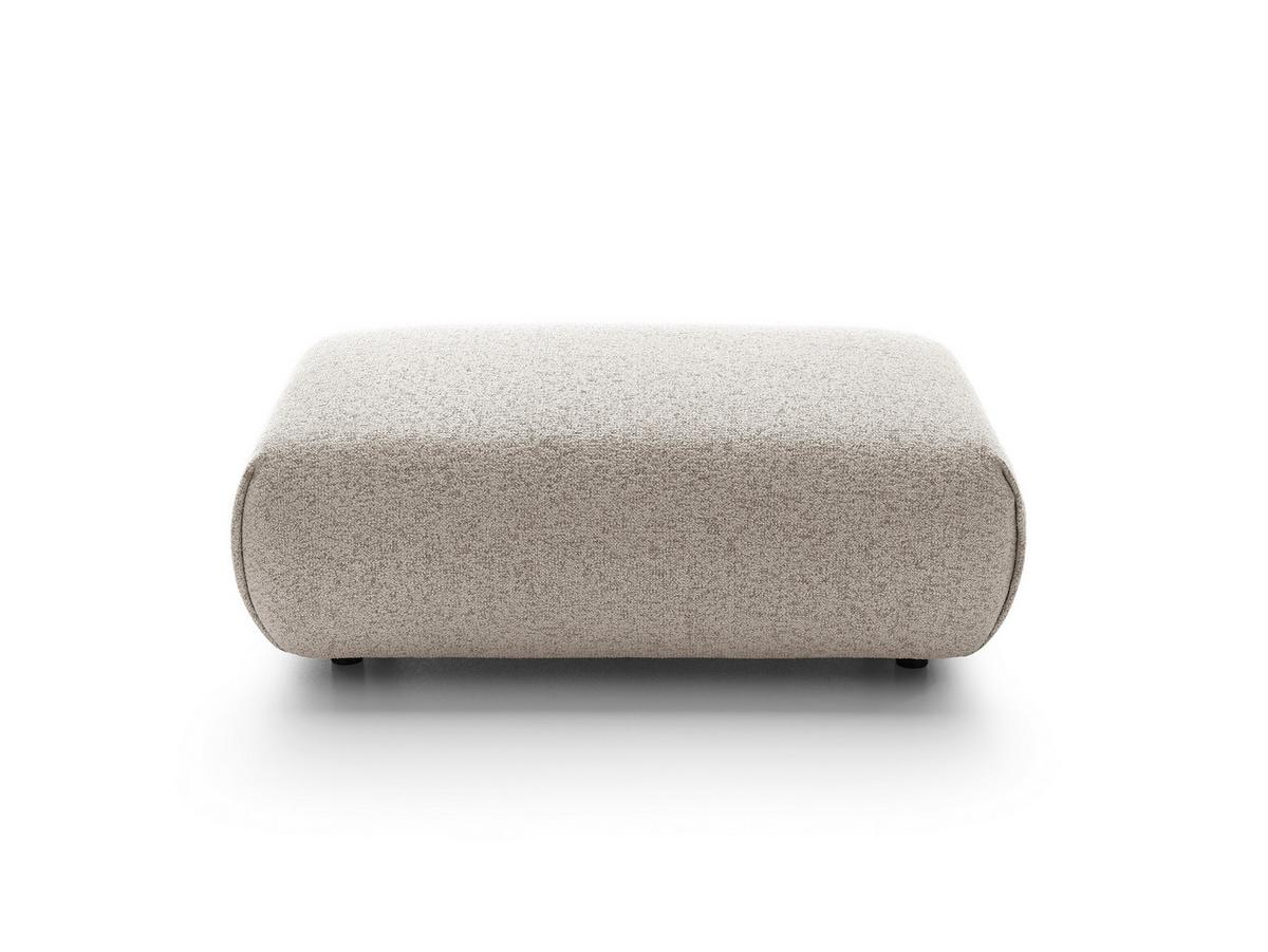 MASSENO Sitzhocker ZEST, Modern Polsterhocker, Fußhocker Grau - Graubraun/Grau, Holzwerkstoff/Kunststoff (70/42/113cm) - MASSENO
