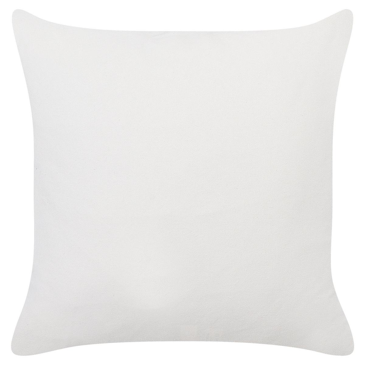 DEKOKISSEN 2er-Set Taupe 45/45 cm Silphium - Graubraun, Naturmaterialien/Textil (45/45cm) - Beliani