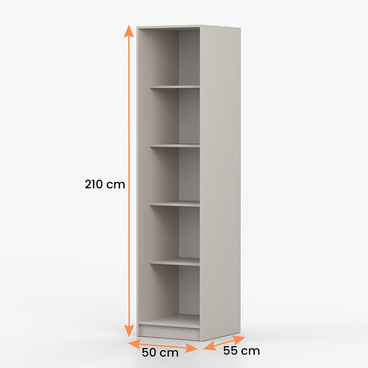 DREHTÜRENSCHRANK ROSA 1D 50/210/55, 1-türig, Kaschmir - Kaschmir/Goldfarben, Holzwerkstoff (50/210/55cm) - imoebel24