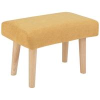 HOCKER Stoff GelbTakoma II - Gelb, Textil (50/34/30cm) - Beliani