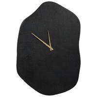 WANDUHR Aluminium schwarz Ganges - Schwarz, Metall (44/64/1cm) - Beliani