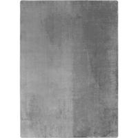 KURZFLORTEPPICH Waschbar ISAR, einfarbig, Silber, Ø 120 cm - Silberfarben, Textil (120/120cm) - KADIMA DESIGN