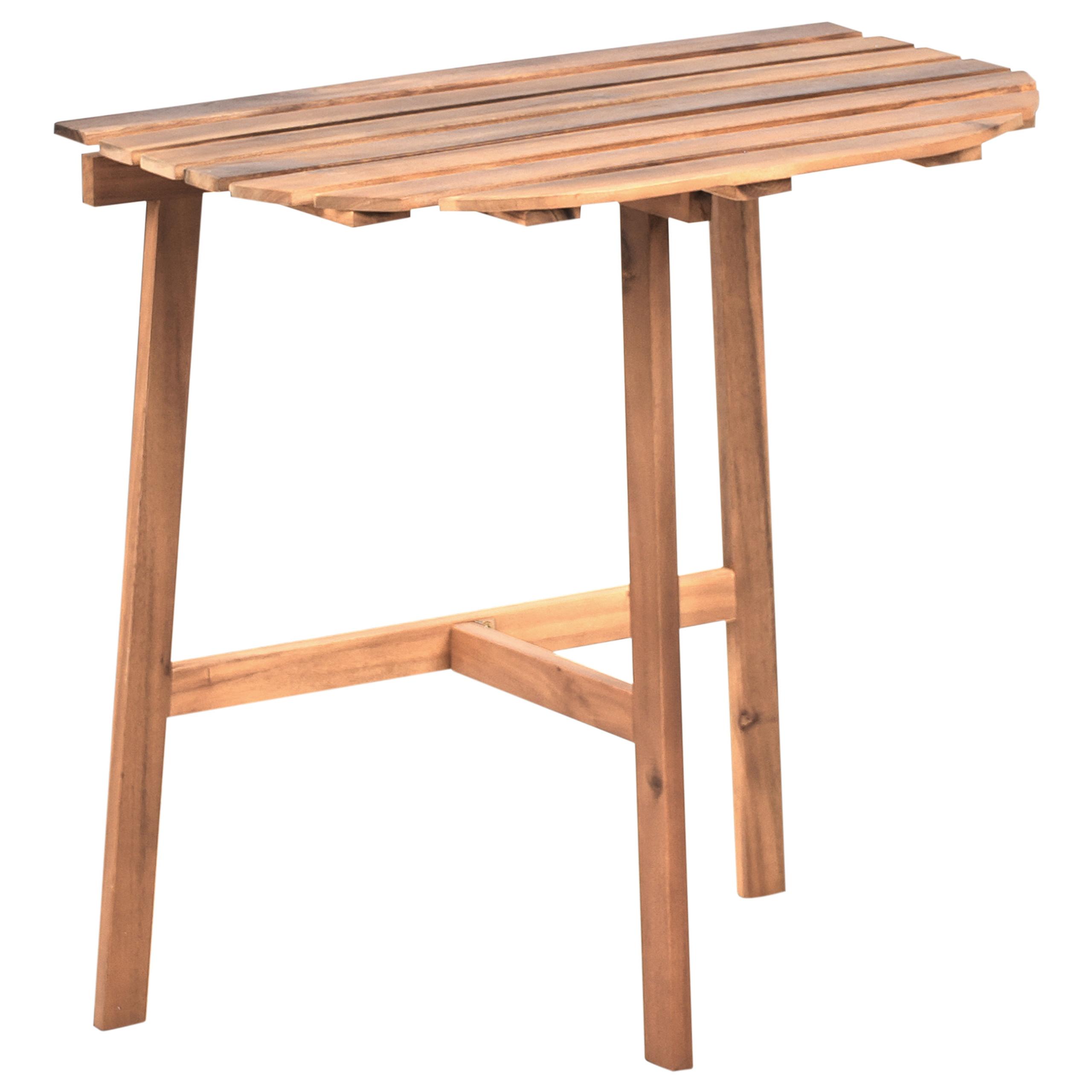 BISTROTISCH 44/70 cm Akazienholz Braun Osigo - Braun, Holz (44/70/72cm) - Beliani