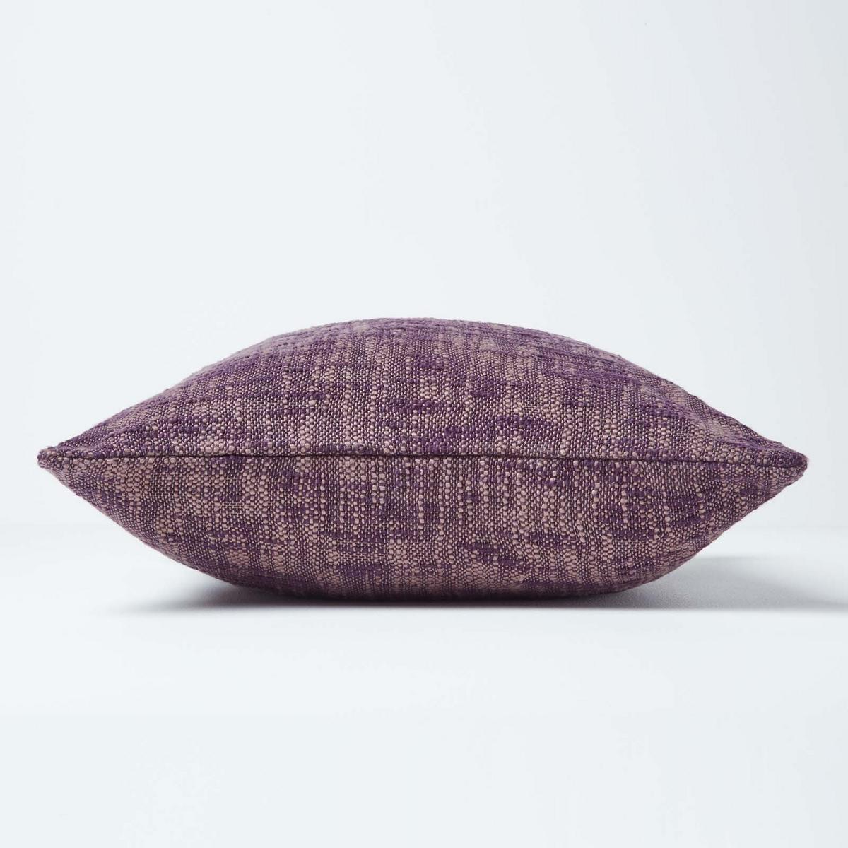 KISSENHÜLLE Nirvana Slub 60/60 cm, 100% Baumwolle - Lila, Textil (60/60cm) - Homescapes