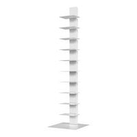 BÜCHERREGAL Eksjö - Weiß, Metall (39/150/39cm) - [en.casa]