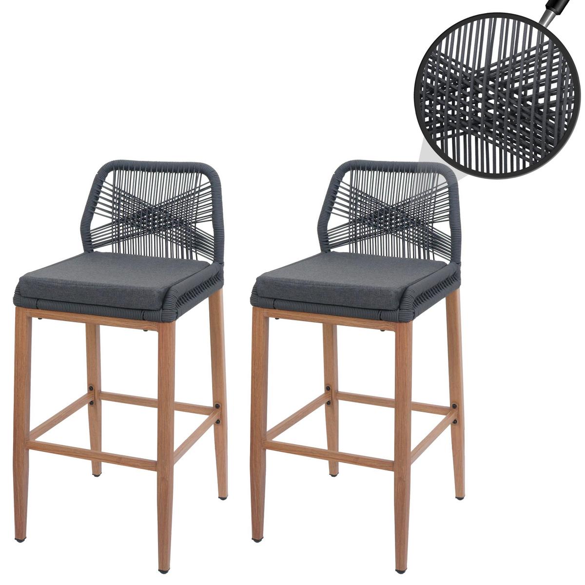 BARHOCKER Anthrazit, Grau - Anthrazit/Grau, Metall (45/101/50cm) - MCW