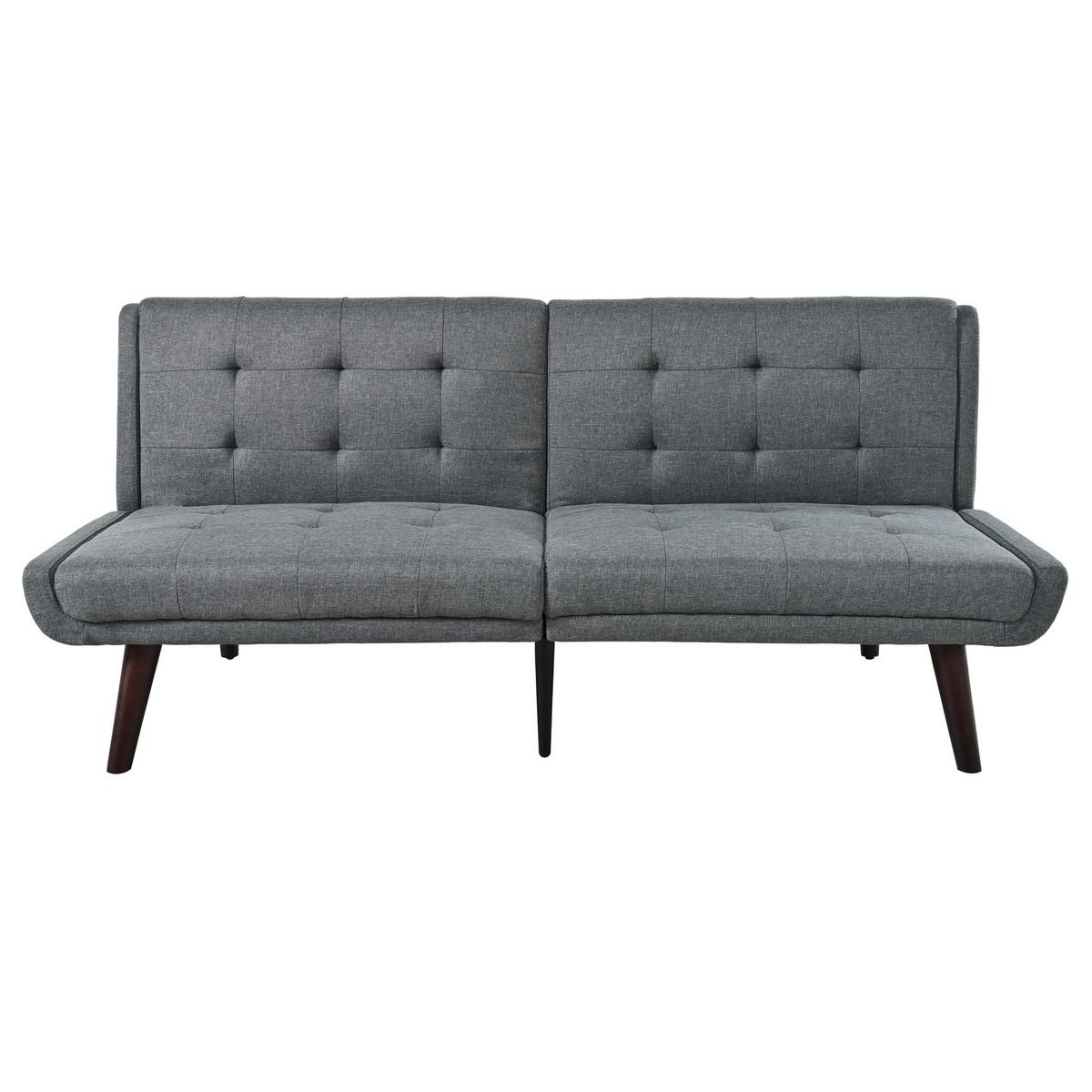 SCHLAFSOFA 157 cm breit mit Bettfunktion - Dunkelgrau, Textil (157/70/51cm) - Urban Meuble
