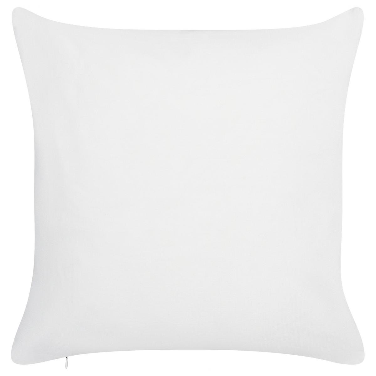 GARTENKISSEN 2er-Set Blumenmuster blau 45/45 cm Apricale - Hellblau, Textil (45/45cm) - Beliani