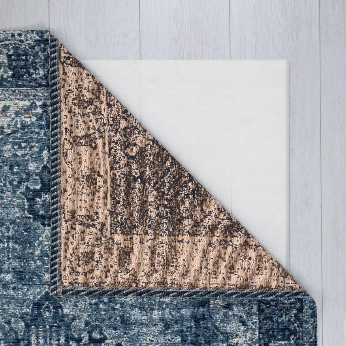 TEPPICH COQUET, im Vintage-Stil, Blau, 60 x 230 cm - Blau, Textil (60/230cm) - KADIMA DESIGN
